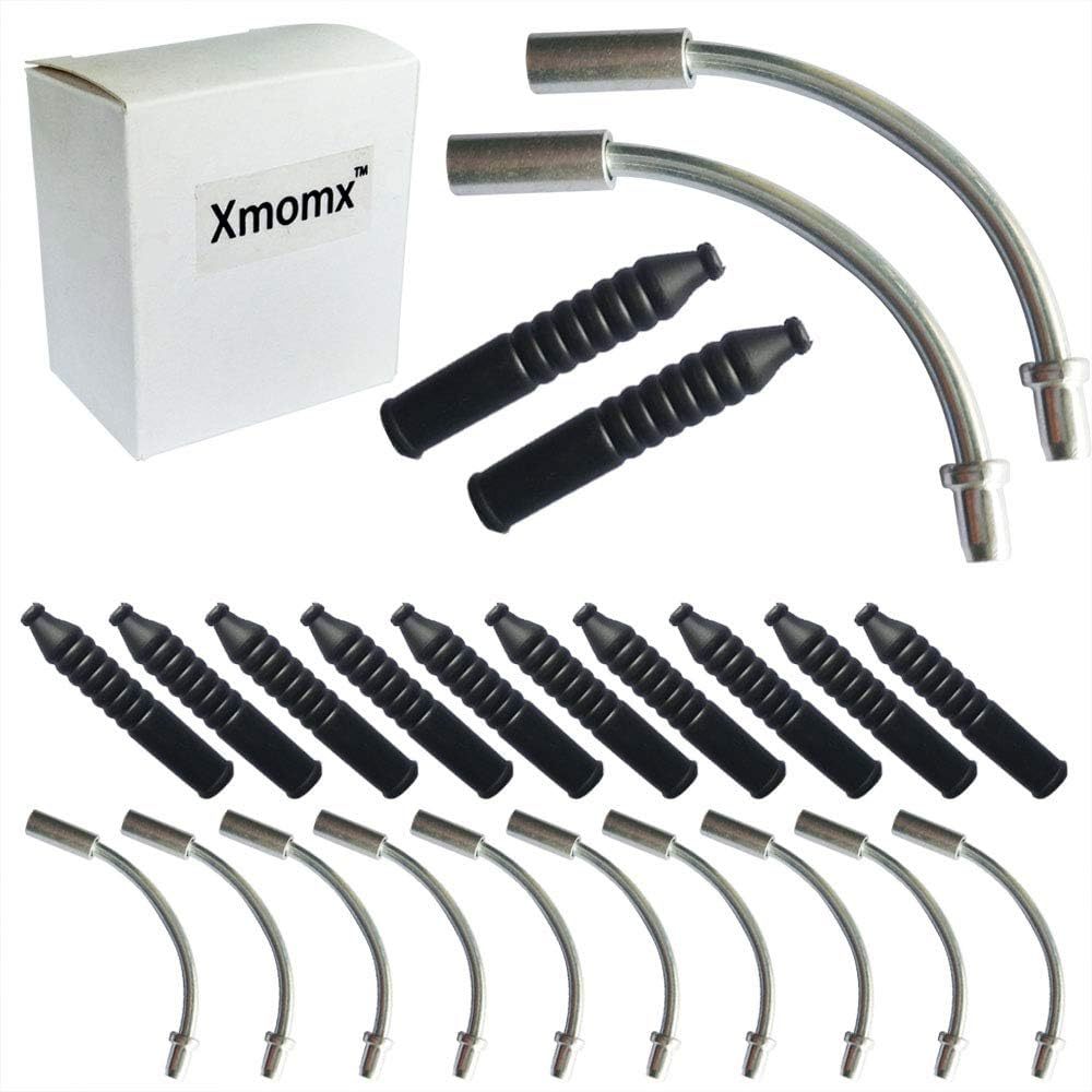 Xmomx 10 PCs 90° Liner V Brake Noodle Cable Guide Pipe Rubb