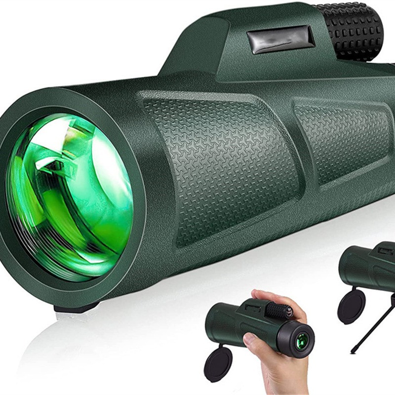 新款12x55单筒望远镜 16.5棱镜 大目镜 12倍夜视望远镜