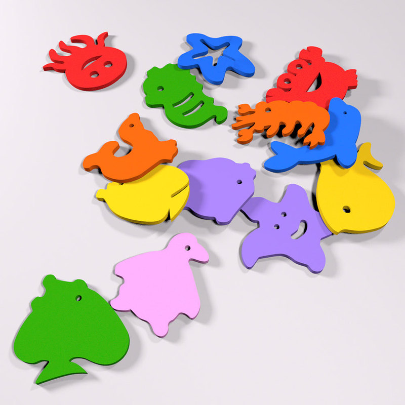 Eva Floating Foam Marine Animal Sponge Inflatable Cushion Filled Floating Objects Bath Tub Floating Small Animals