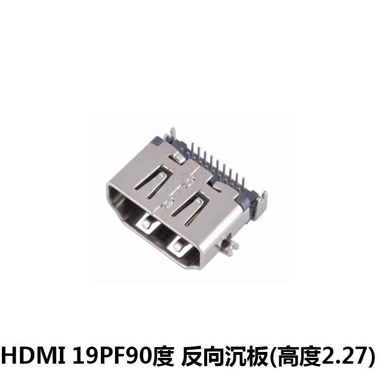 HDMI разъем на материнскую плату с левой колонной медной оболочкой, золотым покрытием, 180 градусов сварной кабель линии HDMI