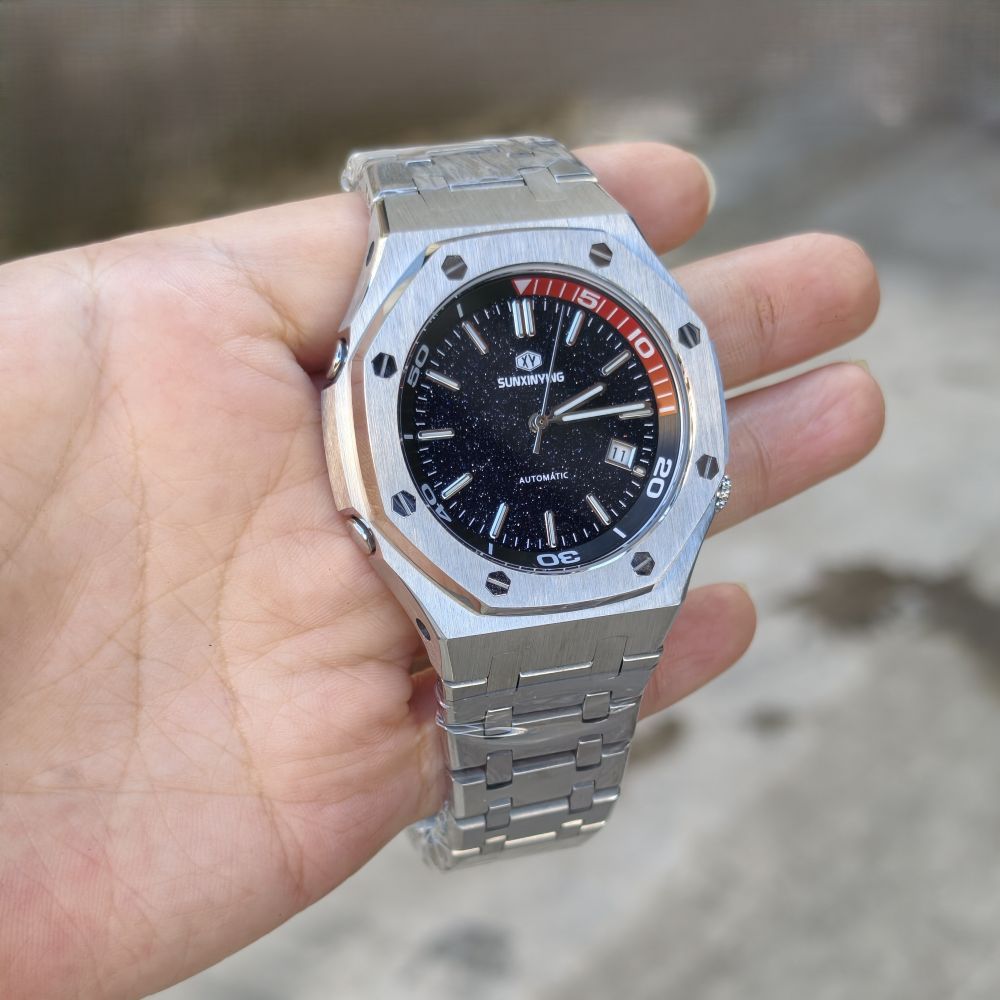 Xy-2100 High-End Light Luxury Men's Automatic Mechanical Watch Starry Sky Dial 316 Stainless Steel Case Fashion Wristwatch