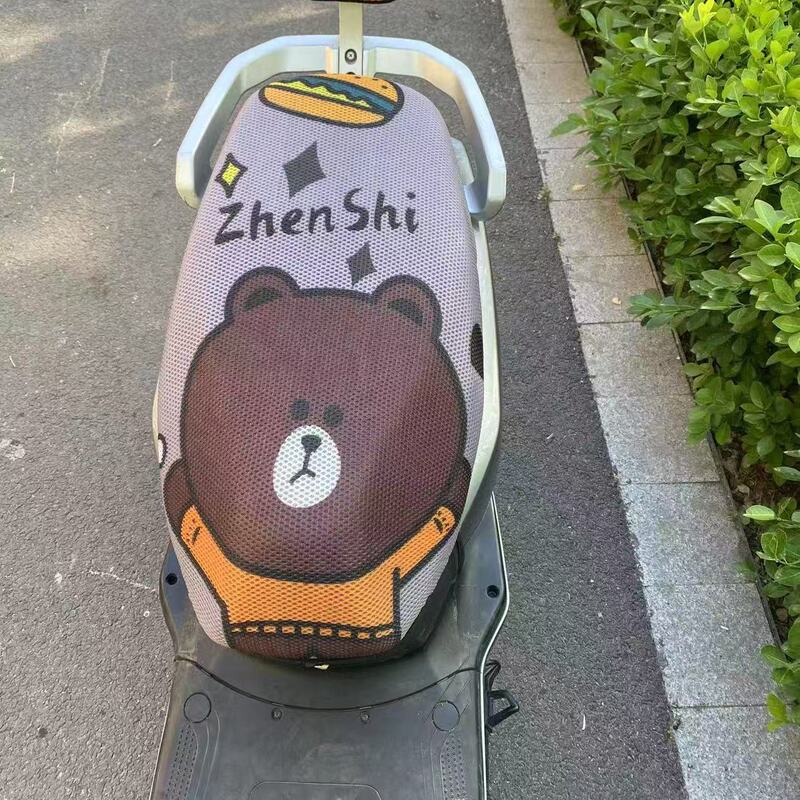 电动摩托车坐垫套电瓶车坐套防嗮隔热坐垫透气防烫四季通用坐垫套|undefined