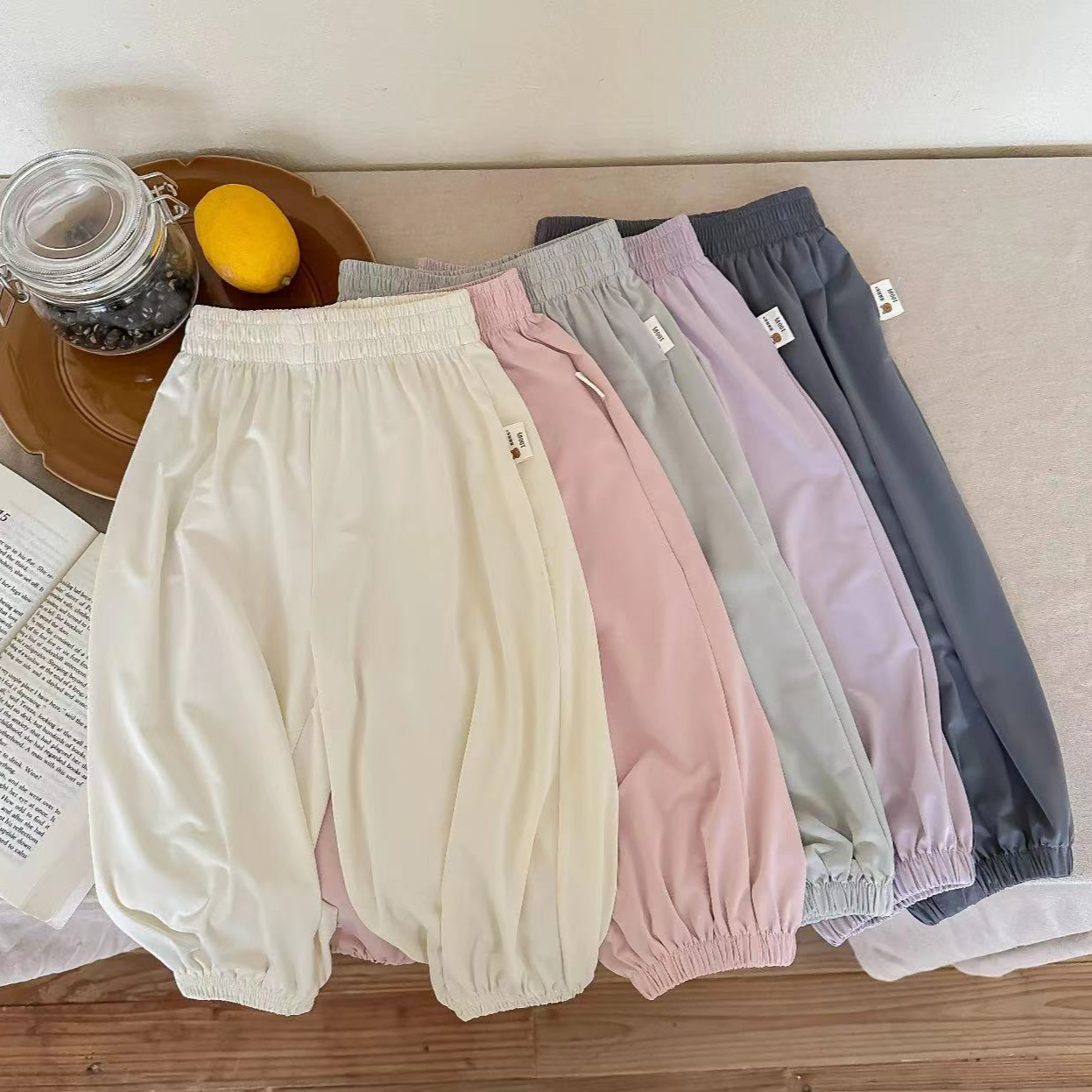 Quick dry children's summer solid color trousers for boys