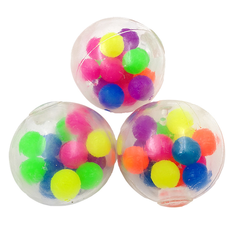 Neue Prise Musik Farbperlen Traubenball Dekompression Entlftung Spielzeug Neuheit Trick Regenbogen Farbballpicture6