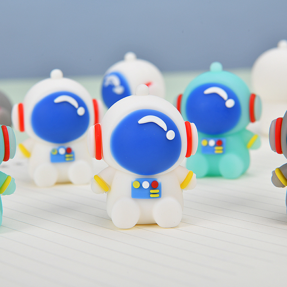 Cutie panda forma borracha mini adornos pequeños regalos para niños se pueden limpiar como lápiz limpio