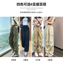 速干工装裤女 春夏季爆款新款户外登山高腰直筒休闲速干运动长裤