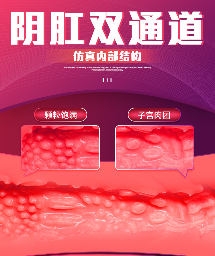 Male Masturbator with Realistic Butt and Vagina, TPE Manual Adult Toy — detail image 10