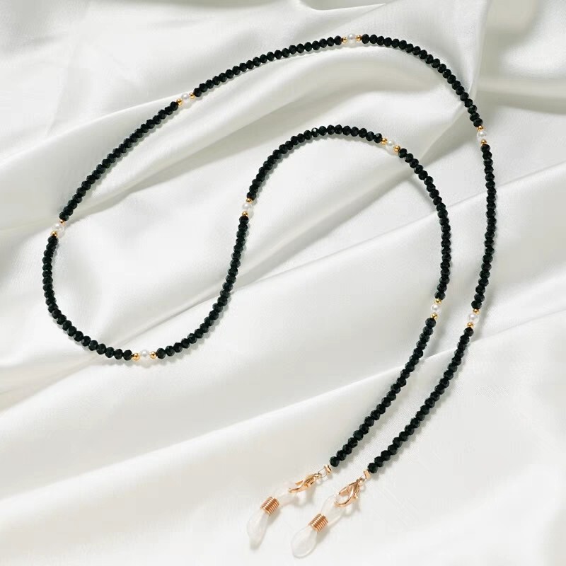 Crystal Glasses Chain Hanging Neck Sunglasses Chain Fadeless Imitation Pearl Glasses Chain Mask Lanyard Crystal Glasses Chain Hanging Neck Sunglasses Chain Fadeless Imitation Pearl Glasses Chain Mask Lanyard