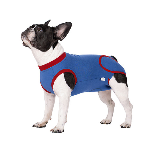 Pet recovery clothes, dog post-surgery clothes, recovery back Velcro sterilization clothes, cross-border pet clothing factory