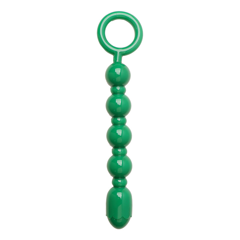 Lotus Flower Anal Beads, TPE Training Toy, Colorful Orange, Boxed — detail image 5