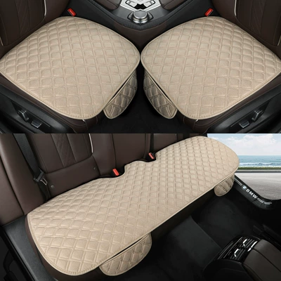 Seat cushion, seat cover Plaid Non-binding Anti-slip Three-piece Single