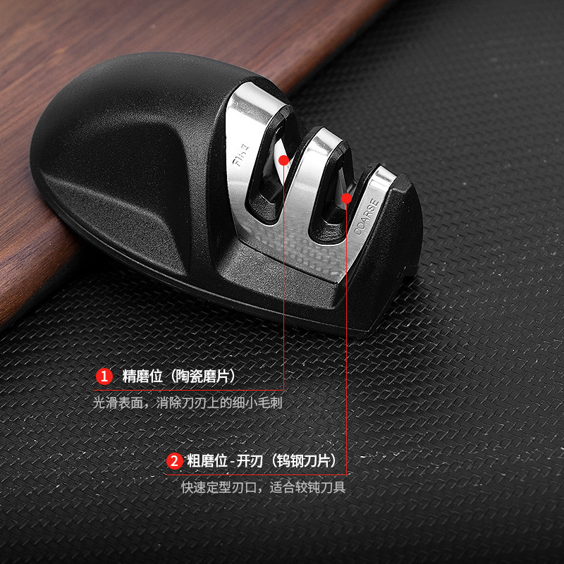 Mini afilador de cuchillos, cuchillo doméstico portátil para exteriores, piedra de afilar rápida, duradera y simple