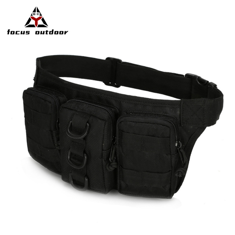 Bolsa de Cintura Táctica Multifuncional para Pesca, Estilo Militar, para Actividades al Aire Libre, Ligera, Impermeable, para Hombre