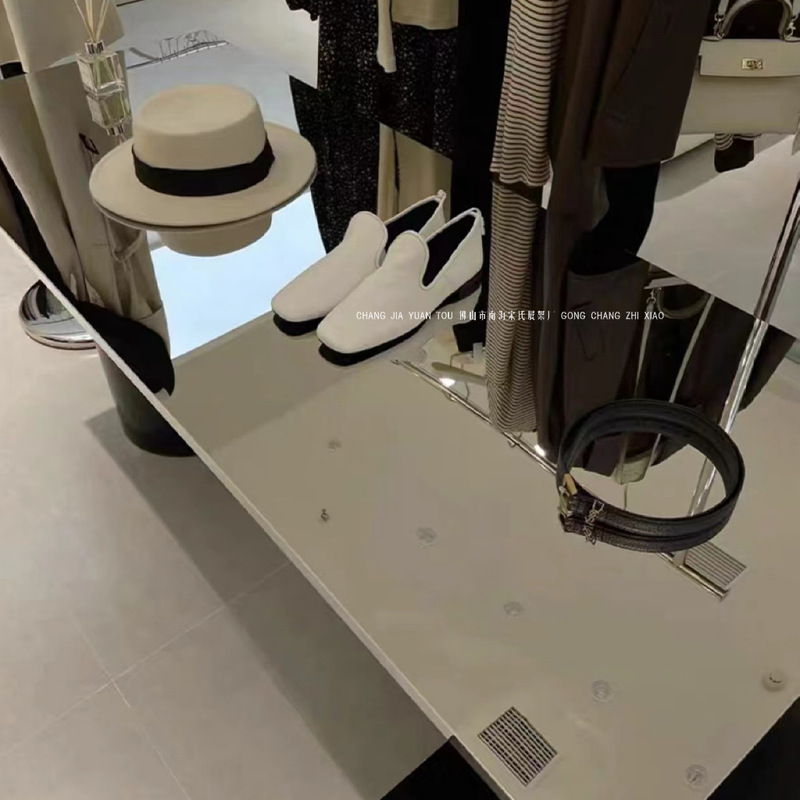 洋服店ステンレス中島台黒色陳列台展示棚多層展示棚伸線銀高低流し台|undefined