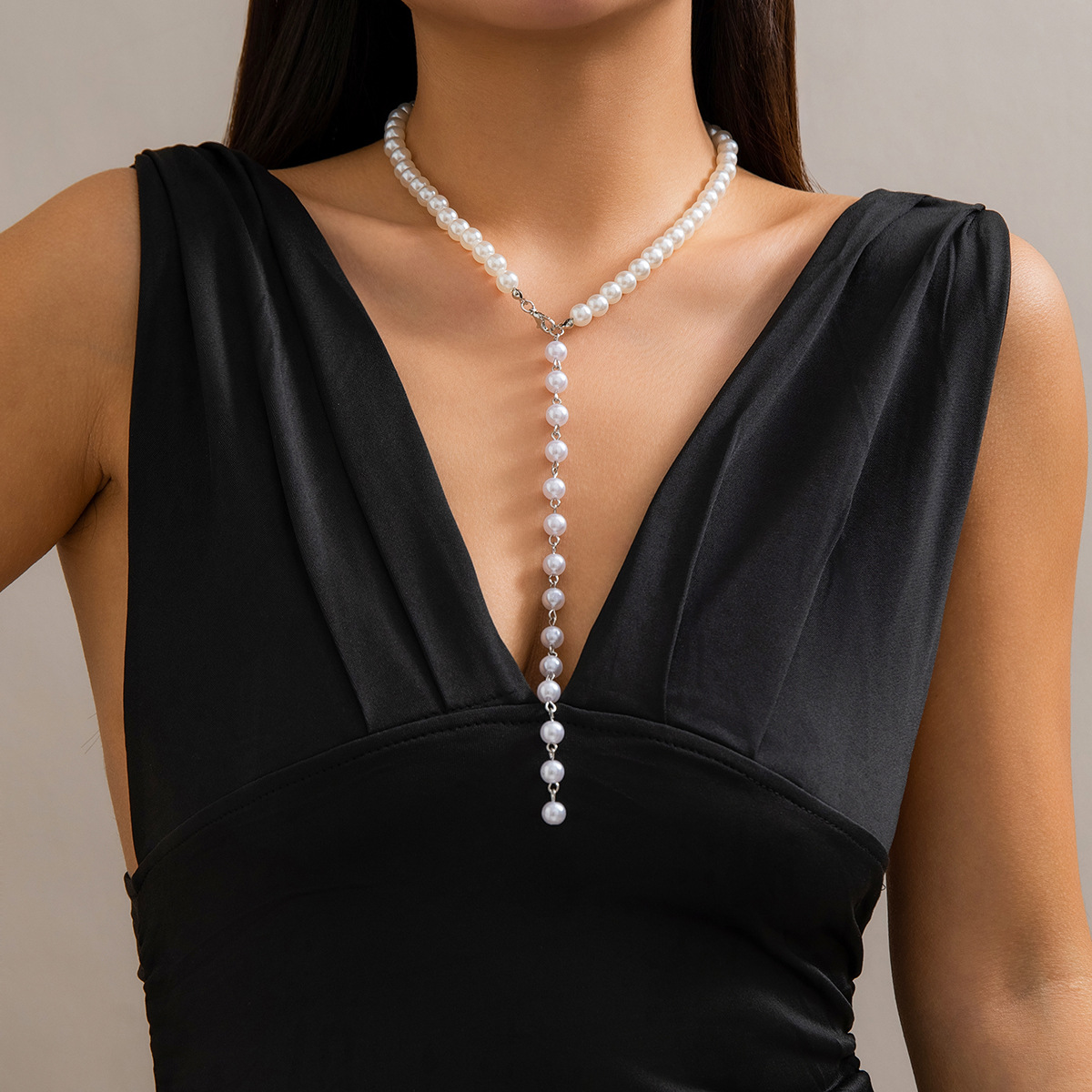 Élégant Sexy Géométrique Perle Artificielle De Gros Collier display picture 17
