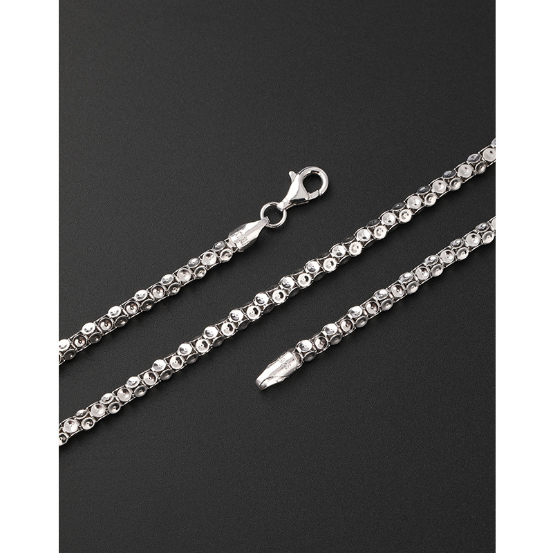 Collar de plata esterlina 925 para hombres 4MM cadena de linterna personalidad dominante versátil de verano moda masculina accesorios de hip hop cadena