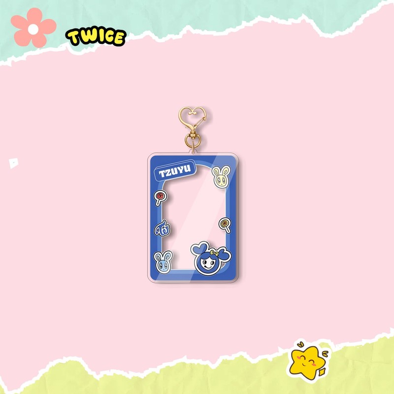 TWICE アクリルキーホルダー 新しいウサギガスガールグループカードキーホルダーフォトフレームペンダントスターパーソナル|undefined