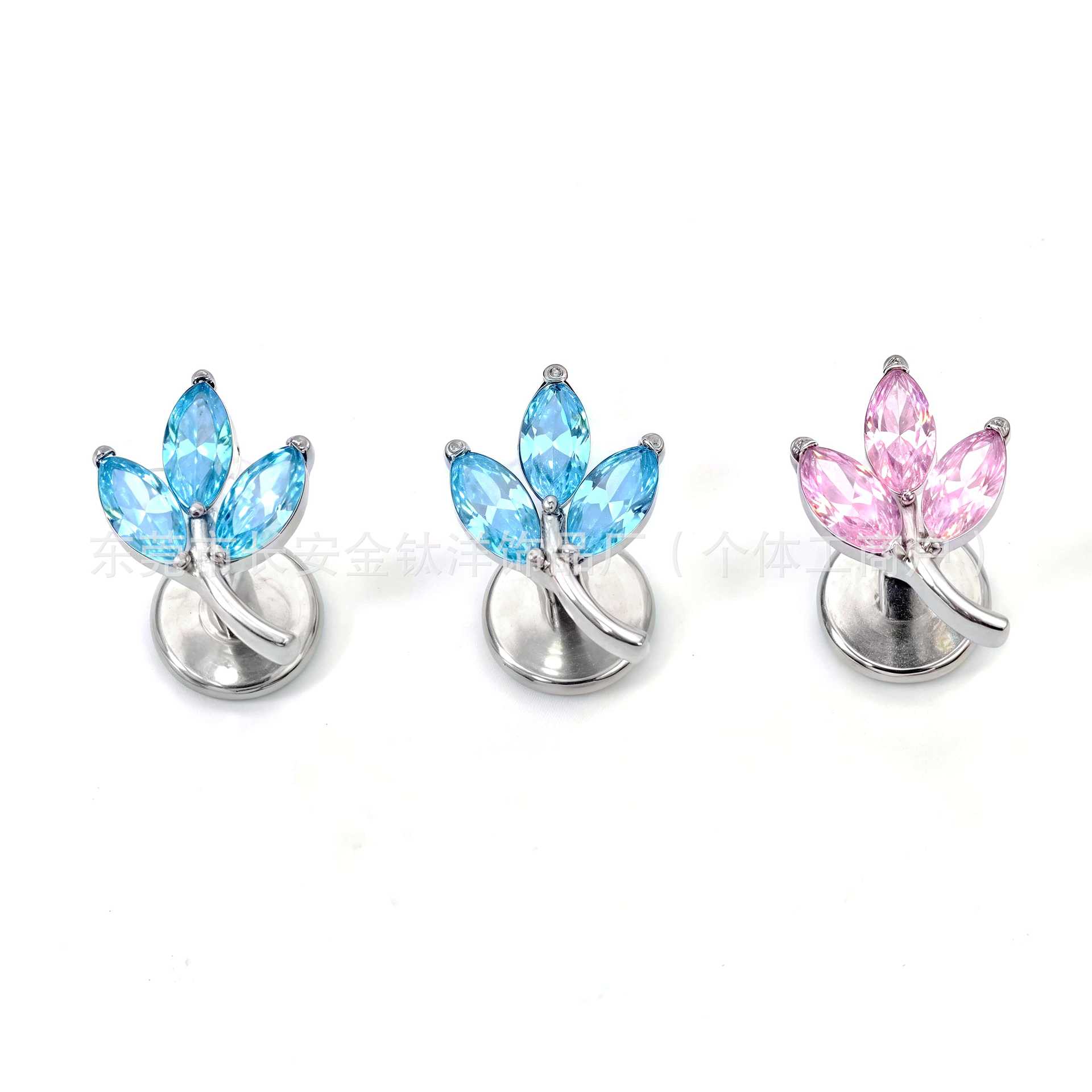 Labret piercing jewelry detail image