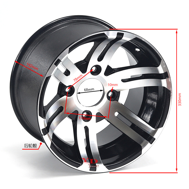Atv Beach Buggy Off-Road Vehicle Go-Kart 12inch Aluminum Alloy Wheel Hub 25X 8-14.5inch X 10-12inch Aluminum Wheel Rim