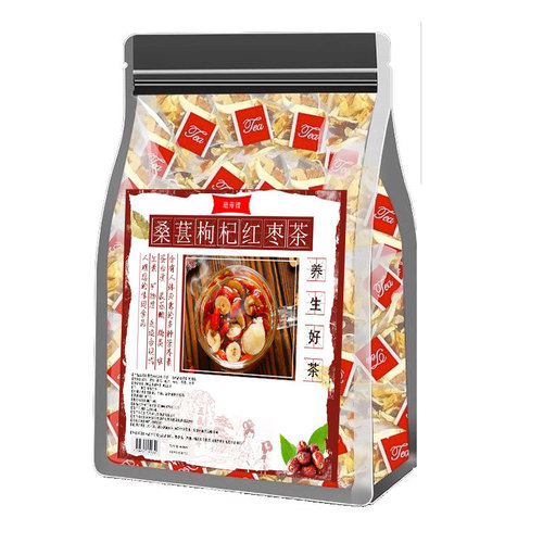 Mulberry, wolfberry, red date tea, late night health tea, men's supplement, kidney tea, red dates, longan, wolfberry tea for men