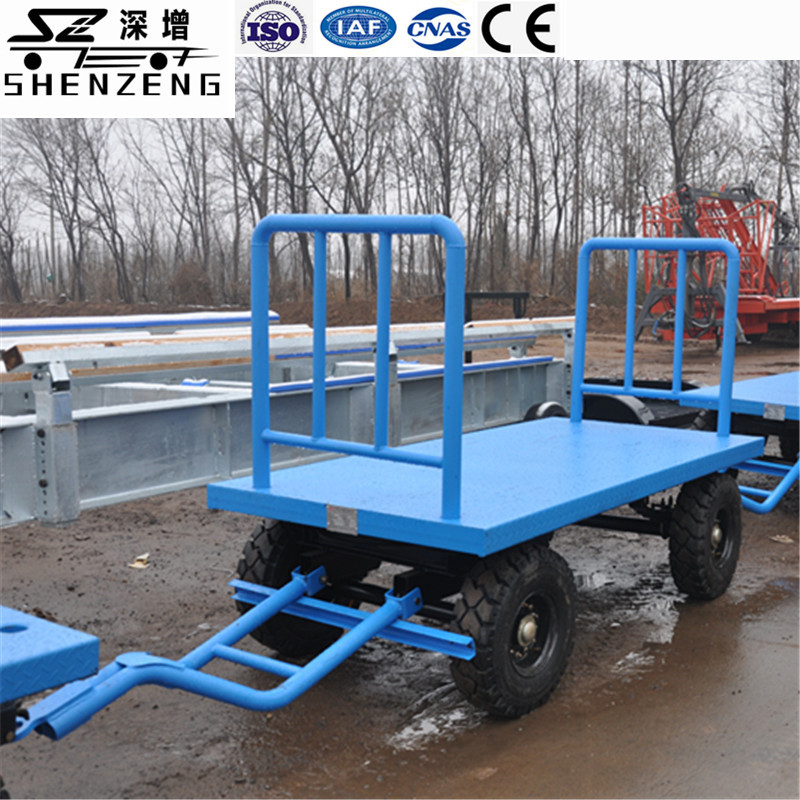 2吨位平板车  串联小平板拖车 2吨落刹牵引平板拖车 行李小拖车