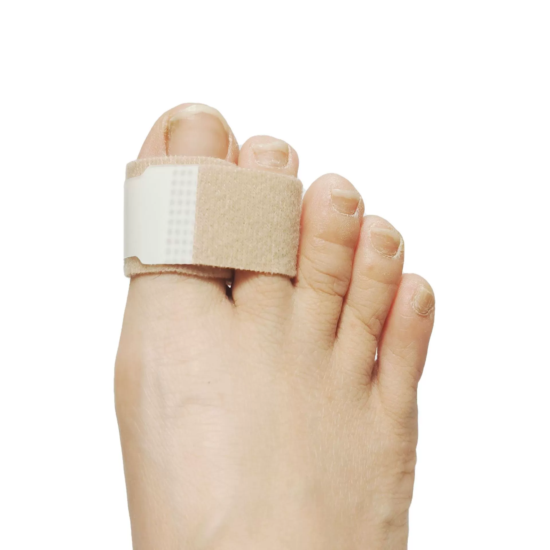 Мужская и Женская повязка на липучке с разрезом на пальце ноги, перекрывание большого пальца, ткань, носилки для среднего пальца