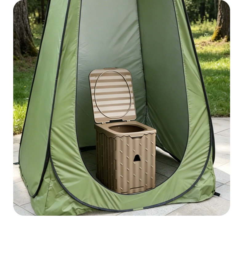 Camping Car Folding Toilet Portable Outdoor Mobile Temporary Emergency Toilet Adult Self-Driving Equipment Toilet