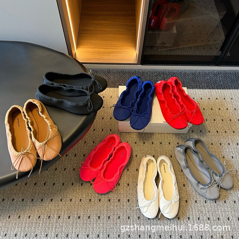 New early autumn 2026 Spanish niche brand Gimaguas* flat bow ballet shoes, comfortable dance shoes New early autumn 2026 Spanish niche brand Gimaguas* flat bow ballet shoes, comfortable dance shoes