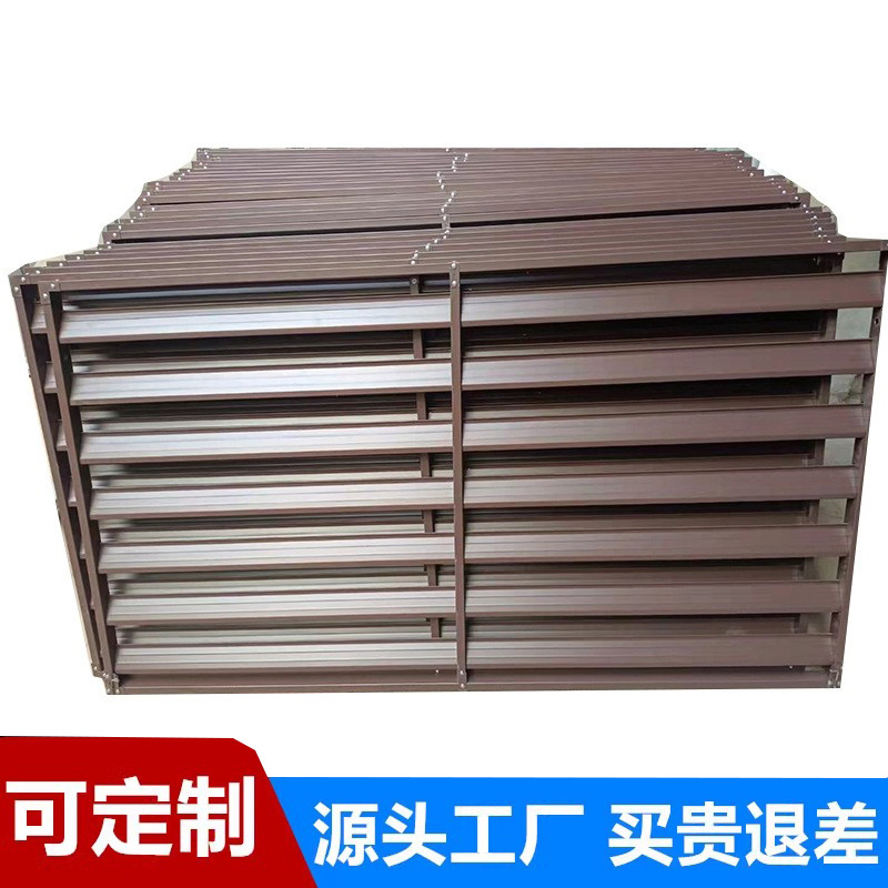 铝合金百叶窗出风口回风口百叶加金刚网百叶窗铝制加金刚网百叶