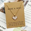 Pendant heart-shaped, cute necklace, brand chain, Korean style, simple and elegant design, Aliexpress, wholesale