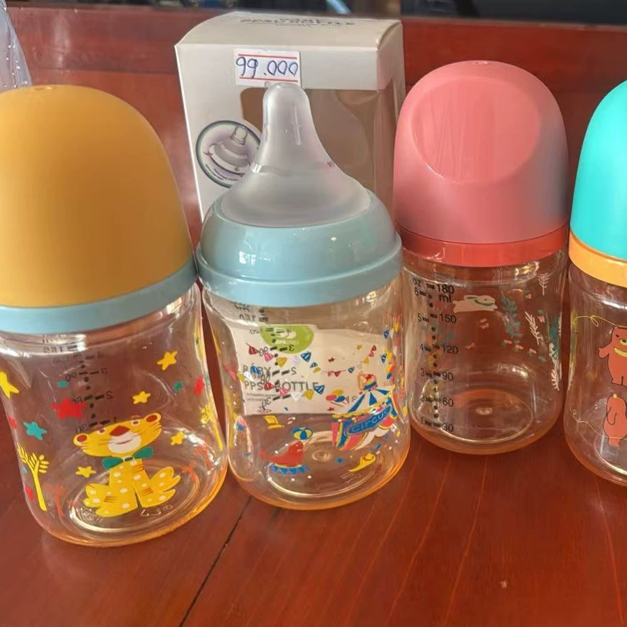 Straw, feeding bottle, pack with glass, Birthday gift