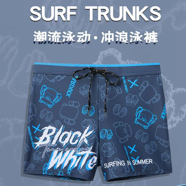 Swimming Trunks Men's Anti-embarrassment Men's Beach Pants Flat Angle 2025 New Summer Quick-drying plus size Professional Hot Spring Swimming Trunks