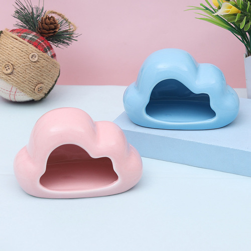 Hamster ceramic nest creative cloud pet nest summer cooling room cross-border new hamster igloo