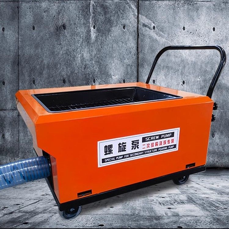 Alimentador de columna de estructura secundaria Bomba de transporte de hormigón de piedra fina interior pequeña Máquina de vertido de estructura secundaria en espiral