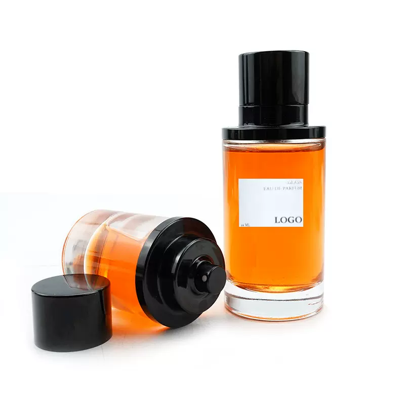 批发50ml100ml圆柱形磁吸加重香水玻璃瓶空瓶喷雾瓶厚底带标签盖