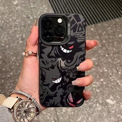 ポケモン ゲンガース対応 Apple 15Pro 携帯電話ケース iPhone16plus 漫画風 14 高級 17Pro 新型