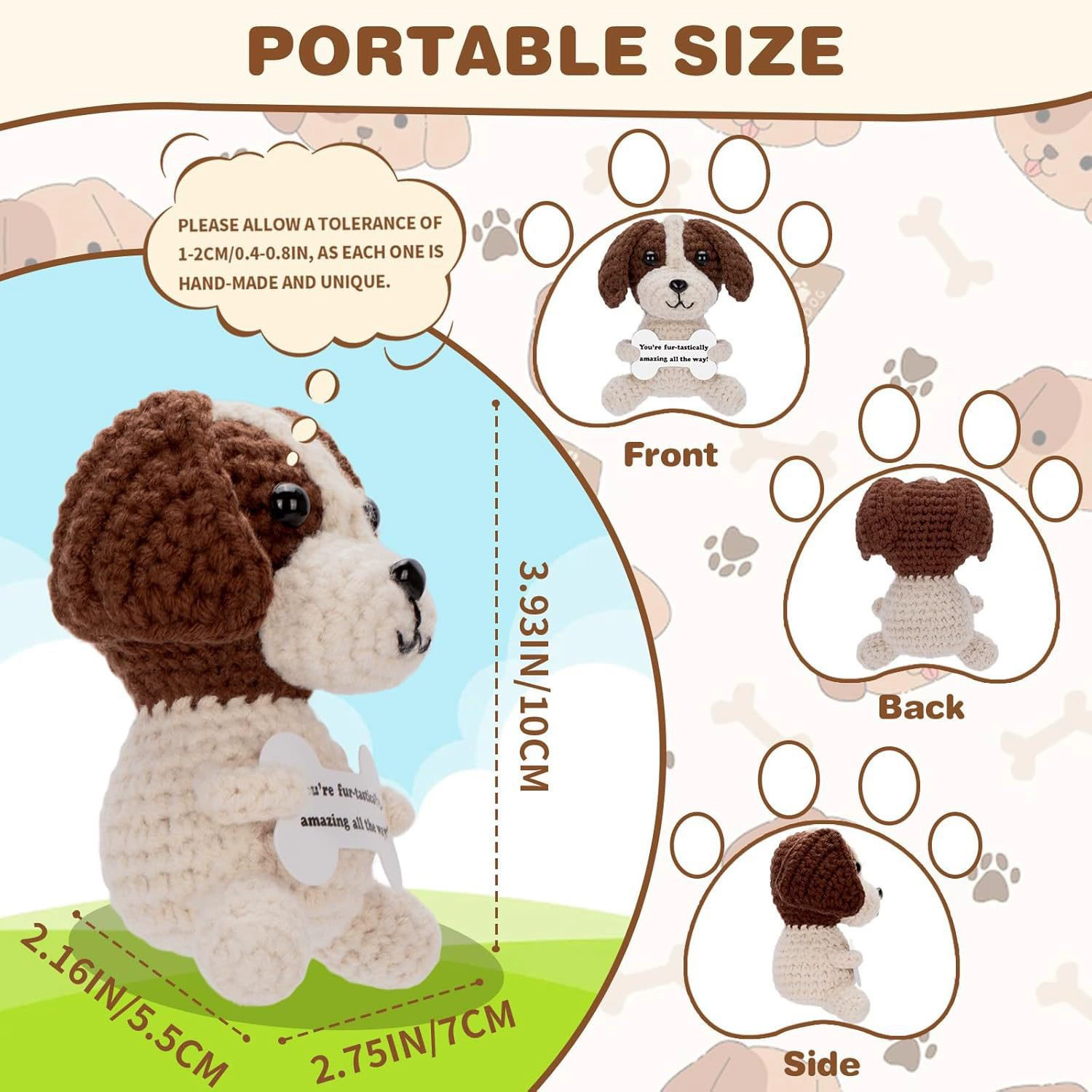 Новый Beagle Plush Doll от Amazon, забавная игрушка Beagle, крючком, подарок, творческие подарки