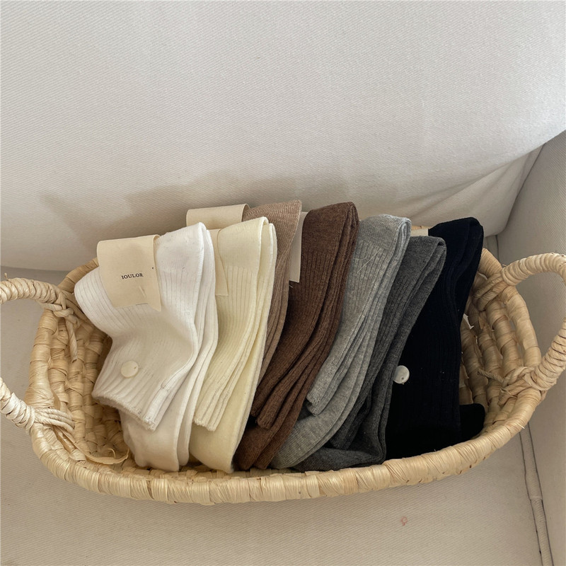 IOULOR cream color short tube socks summer breathable casual socks Japanese girls cotton socks wholesale four seasons can be worn IOULOR cream color short tube socks summer breathable casual socks Japanese girls cotton socks wholesale four seasons can be worn