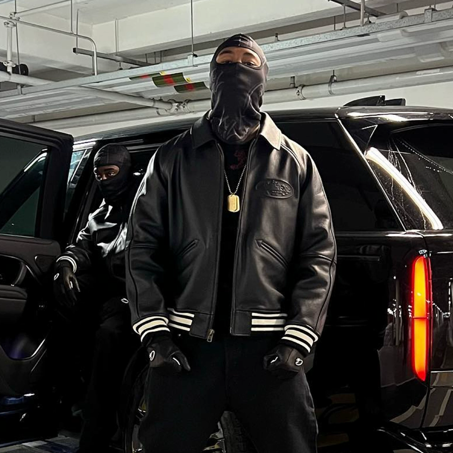 Corteiz American retro PU leather jacket Winter MA1 flying locomotive overcomes the coat Demon Island