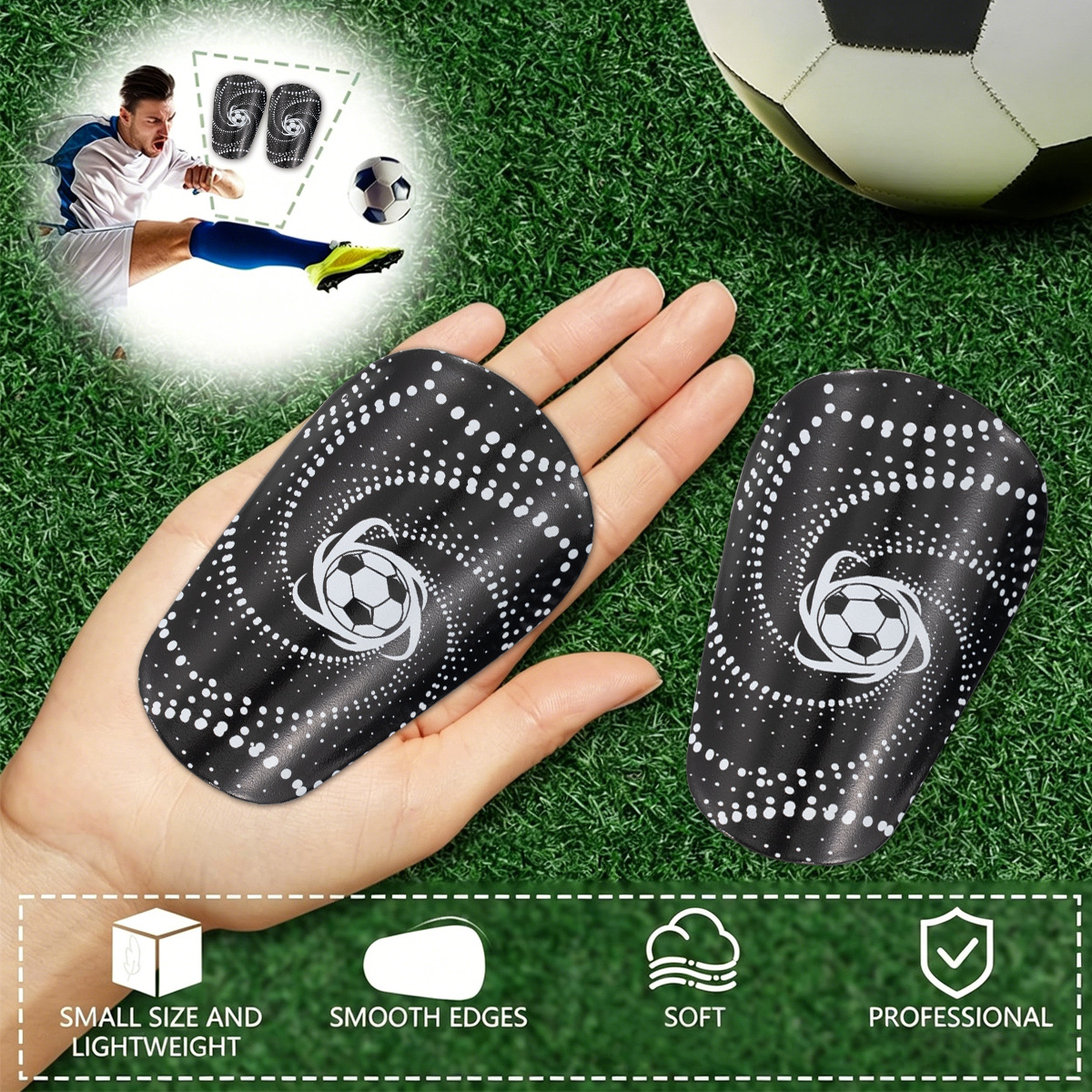 Football Shin Guard Children's and Adult Sports Protection Inserts