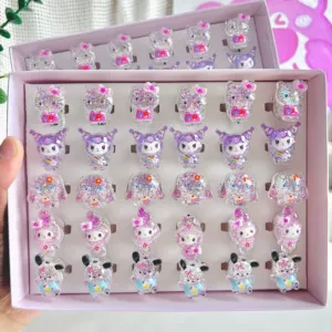 Sanrio кольцо переключатель игрушка кот мигающий свет