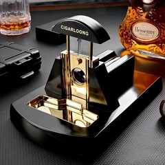 シガーナイフ アメリカ製 大型卓上シガーナイフ 金属製 ステンレス製 シガーナイフ シガーカッター 喫煙具
