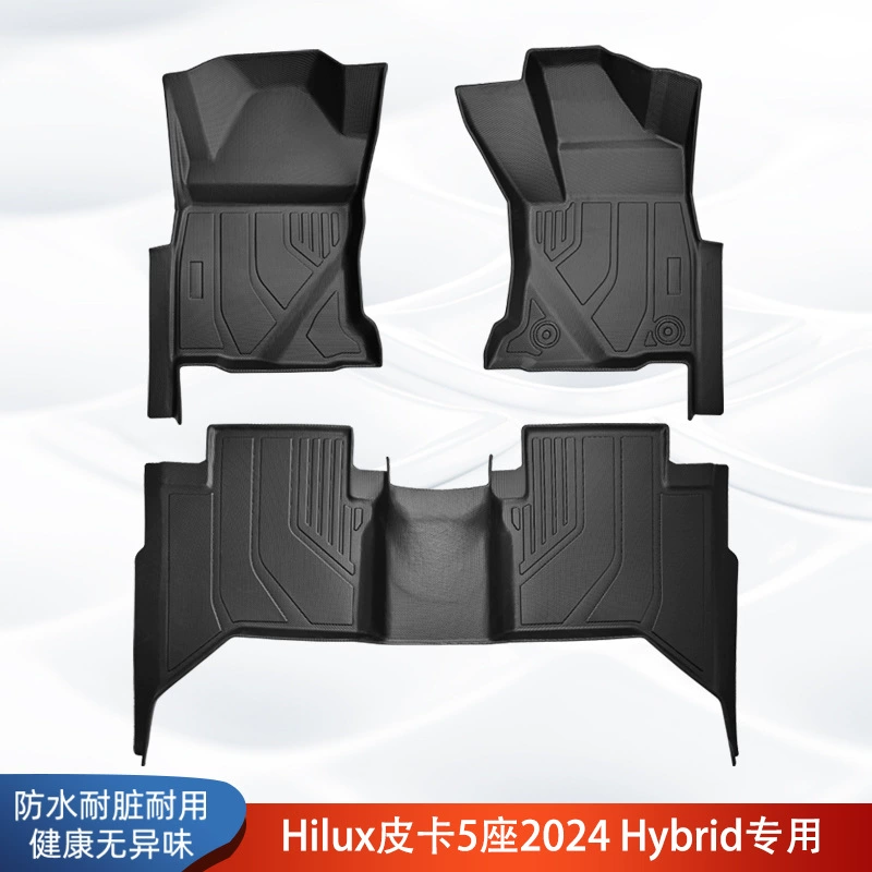Подходит для 24 моделей Toyota Hilux 3D всепогодный материал TPE коврик для ног автомобиля анти-грязный коврик для багажника коврик