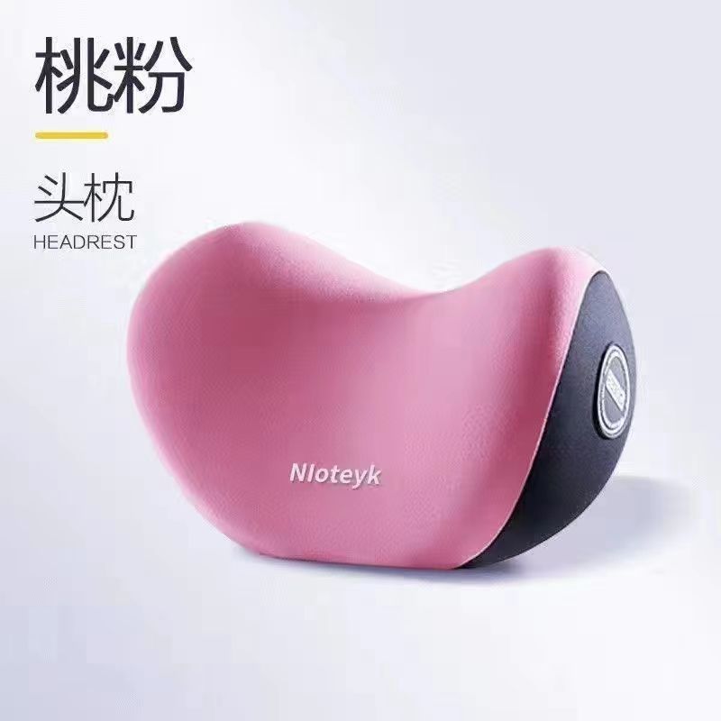 Logotipo personalizado coche de gama alta pequeño reposacabezas soporte lumbar cojín de espuma de memoria cojín lumbar respaldo almohada lumbar soporte para el cuello del coche