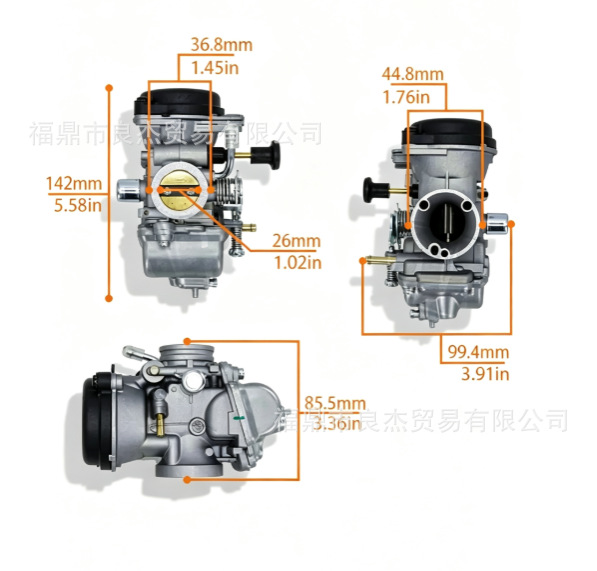 Cross-border applicable Suzuki EN125 GN125 GS125 EN125-A/2A/3A 26MM motorcycle carburetor