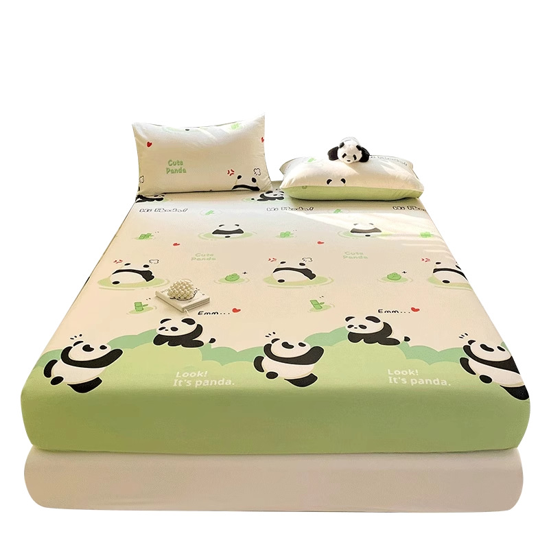 Nuevo estilo de sábana de algodón de una sola pieza de algodón colchón protector funda de cama sábana funda de cama de tres piezas verano 2024 nuevo estilo