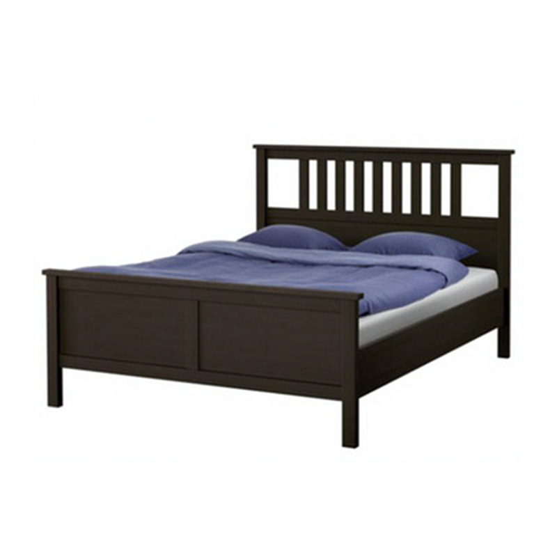Nordic style solid wood bed 1.8 meters simple modern high box storage bed 1.5 meters American bed furniture custom wholesale