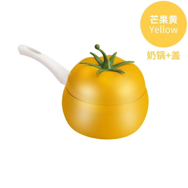 Creative Western Tomato Milk Pot не липкий корейский мгновенный лапшичный варочный котёл индукционная плита универсальный алюминиевый восстановительный маленький молочный котёл