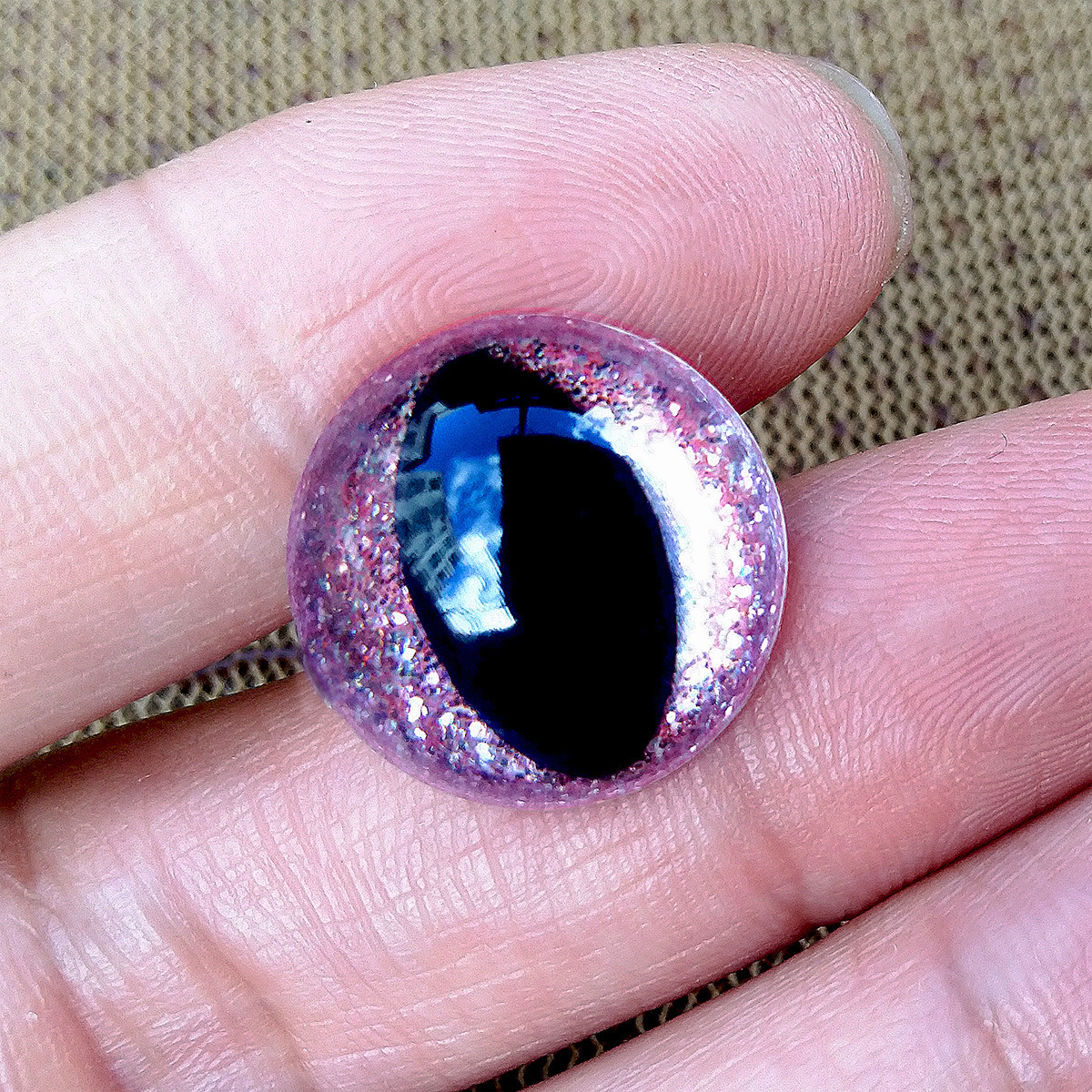 Cross-border 12-24mm de alta calidad de Cristal ojos de gato brillante brillo ojos de Cristal de peluche muñeca de juguete Accesorios