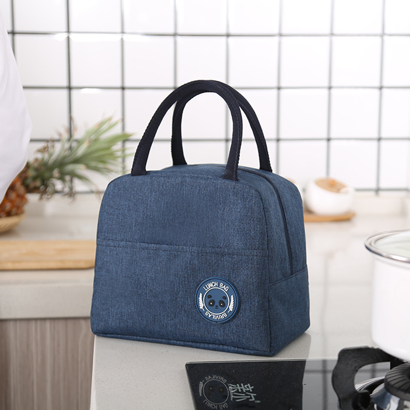 Bolsa de almuerzo de tela Oxford bolsa de almuerzo de oficina bolsa de aluminio bolsa de almuerzo bolsa de almuerzo portátil para la escuela